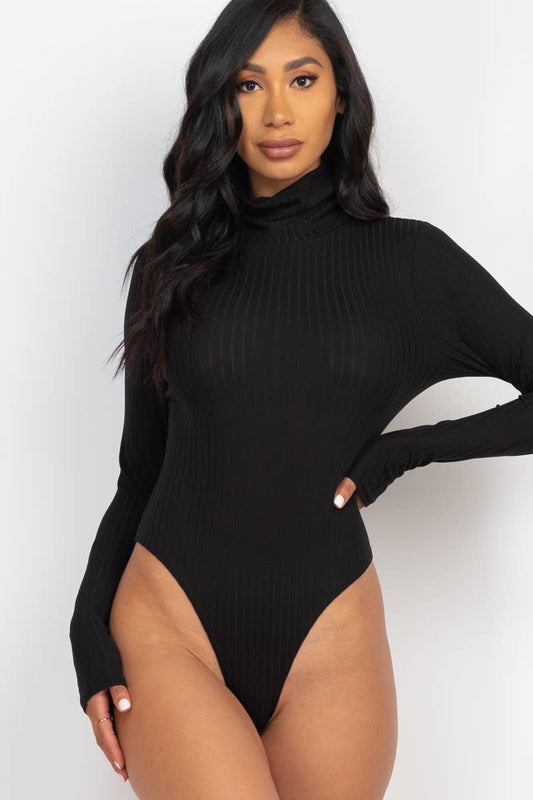 Turtle Neck Long Sleeve Bodysuit