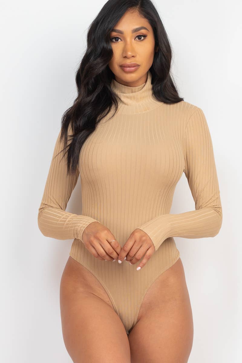 Turtle Neck Long Sleeve Bodysuit