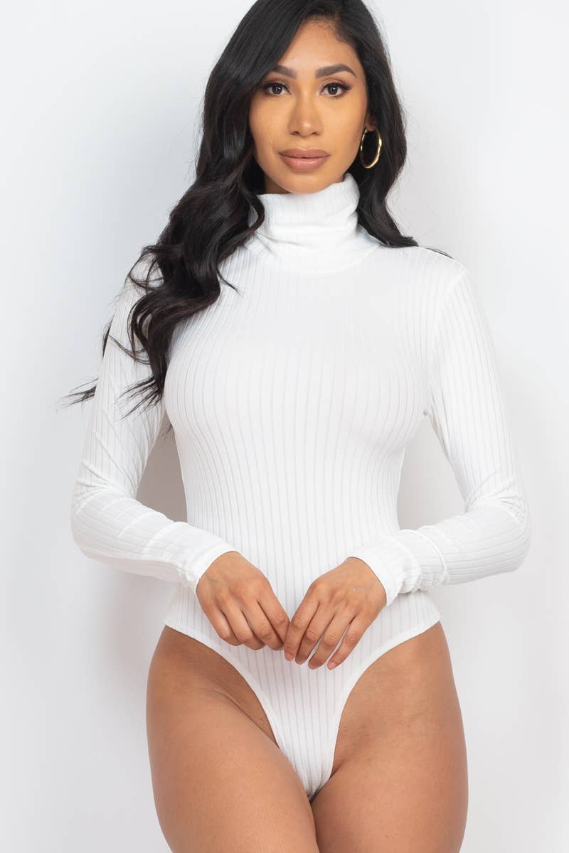 Turtle Neck Long Sleeve Bodysuit