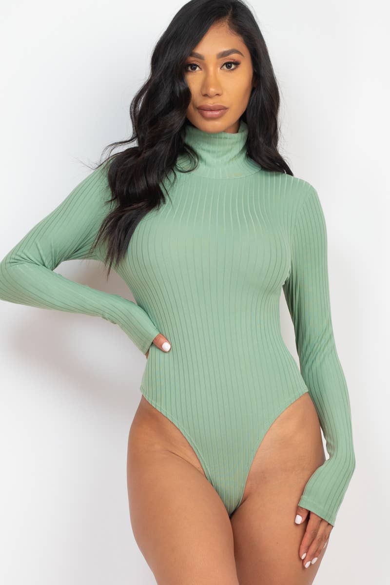 Turtle Neck Long Sleeve Bodysuit