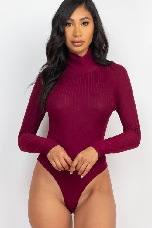 Turtle Neck Long Sleeve Bodysuit