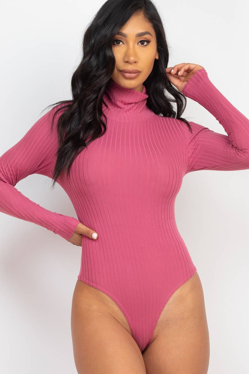 Turtle Neck Long Sleeve Bodysuit